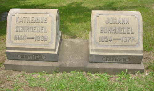 Johann and Katherine Grave stones
